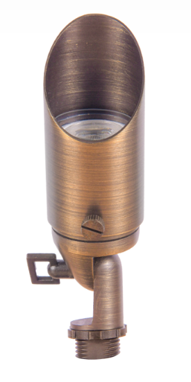 ABBA Lighting USA SPB11-NB 5.46″-6.72″ Heavy Duty Cast Brass Spot Light - Finish: Natural Brass