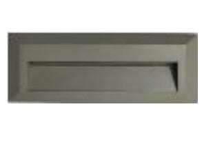 ABBA Lighting USA STA04-BR-3000K Heavy Duty Cast Aluminium Edge Step Light 3000K Brown Finish