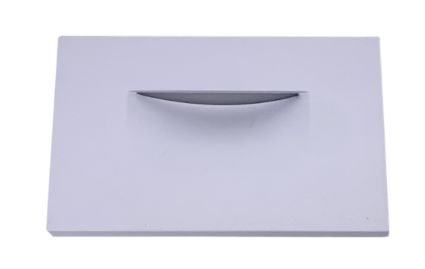 ABBA Lighting USA STA07-WH Heavy Duty Cast Aluminum Edge Step Light, Wattage 3W, Voltage 12V AC / DC, White Finish