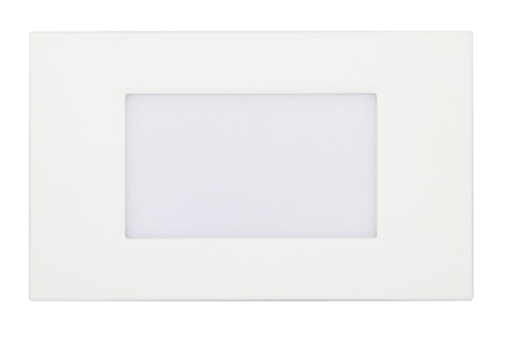ABBA Lighting USA STA10-WH Heavy Duty Cast Aluminum Edge Step Light, Wattage 3.5W, Voltage 12V AC / DC, White Finish