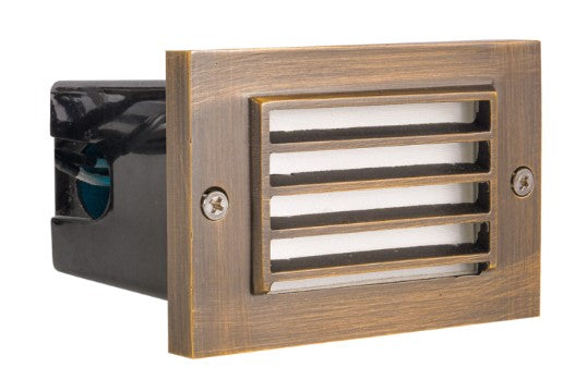 ABBA Lighting USA STB02-NB Heavy Duty Cast Brass Outdoor Step Light - Finish: Natural Brass