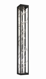 Eurofase Lighting 38638-022 LED Aerie 6 inch Sconce Wall Light Black and Silver Finish