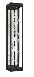 Eurofase Lighting 38639-029 LED Aerie 6 inch Sconce Wall Light Black and Silver Finish