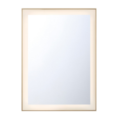Eurofase Lighting 38891-037 LED 30 Inch Framed Rectangular Mirror Light Gold Finish