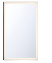 Eurofase Lighting 38893-027 LED 54 Inch Framed Rectangular Mirror Light Black Finish