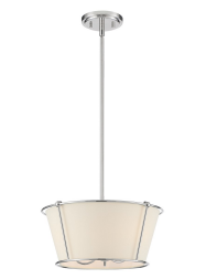 Eurofase Lighting 39044-024 LED Pulito 3 Light Pendant Ceiling Light Polished Nickel Finish