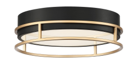 Eurofase Lighting 39315-014 LED Grafice 13 Inch Flush Mount Ceiling Light Gold Finish