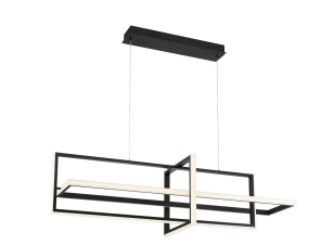 Eurofase Lighting 39324-016 LED Bordo 56 Inch Chandelier elier Ceiling Light Matte Black Finish
