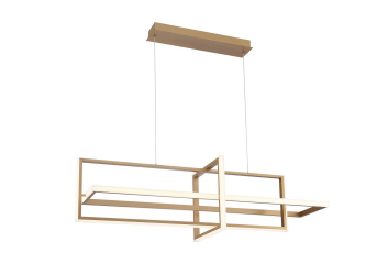 Eurofase Lighting 39324-023 LED Bordo 56 Inch Chandelier elier Ceiling Light Gold Finish