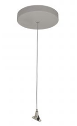 Nora Lighting NLUD-CCA 8-ft NLUD Aircraft Mounting Kit for for L-Line Indirect / Direct Aluminum Finish