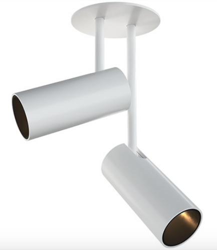 Kuzco Lighting SF15702-WH LED 12W Downey Spot Light 3000K White Finish