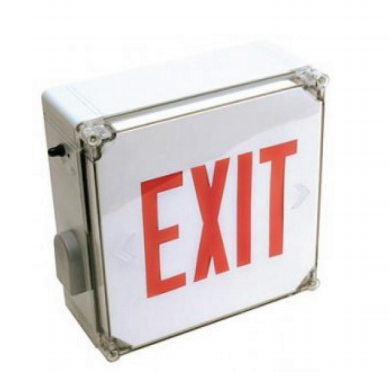 Utopia Lighting WEX Wet Location Exit/emergency Combo with Battery Back Up- BuyRite Electric