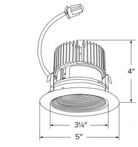ELCO Lighting E414C 4 Inch LED Light Engine with Baffle Trim 3- BuyRite Electric