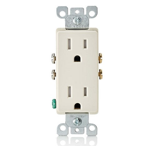 Leviton T5325 Tamper Resistant Decora Duplex Receptacle 15A / 125 VAC LA - BuyRite Electric