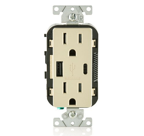 LEVITON T5633 15A TR RECPT USBCHRG IV - BuyRite Electric