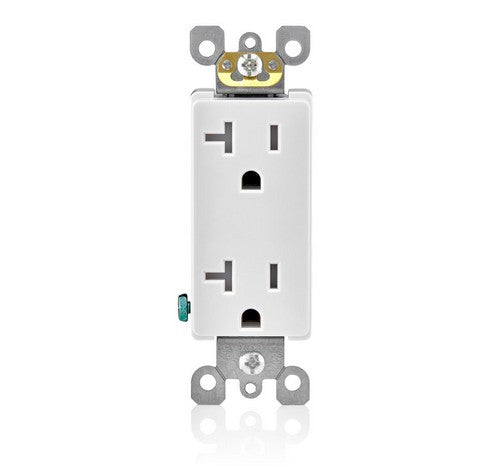Leviton T5825 Residential Grade Decora Duplex and Tamper-Resistant Receptacle 20A / 125 VAC WH - BuyRite Electric