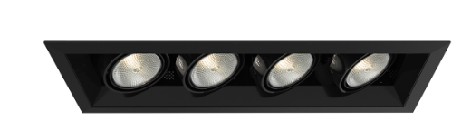 Eurofase Lighting TE164A-01 LED 200W Multiple Recessed Light Black/Black Finish