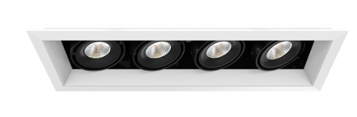 Eurofase Lighting TE164ALED-35-4-02 LED 60W Linear Multiple Recessed Light White/Black Finish