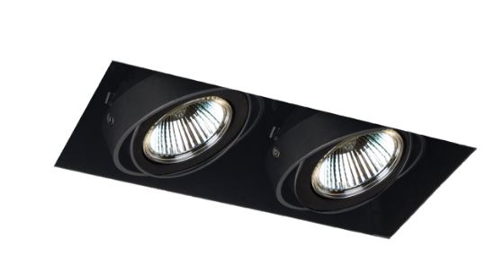 Eurofase Lighting TE212TR-01 LED 100W Trimless Multiple Halogen Recessed Light Black/Black Finish