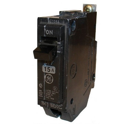 GE THQB1115 15 Amp One-pole Q-Line Miniature Circuit Breakers 10KAIC Standard 120 ~ 240 VAC - BuyRite Electric
