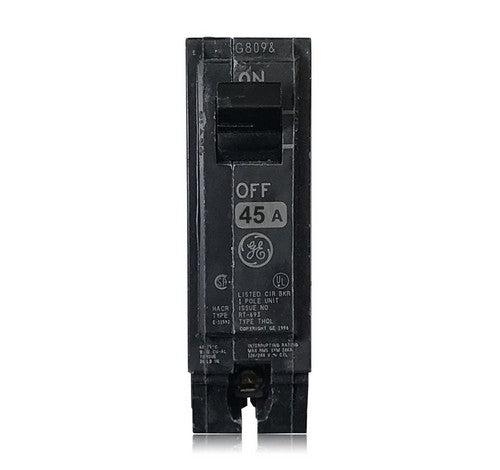 GE THQL1145 45 Amp Single-pole GF Feeder Plug-in Circuit Breakers 120/240V - BuyRite Electric