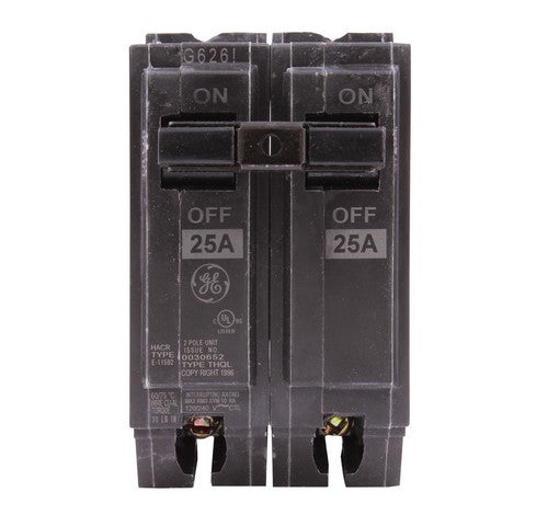 GE THQL2125 25 Amp Two-pole Feeder Plug-in Circuit Breakers 10K IC 120/240V - BuyRite Electric