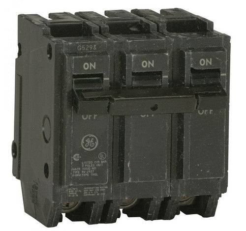 GE THQL32015 15 Amp Three-pole Feeder Plug-in Circuit Breakers 10K IC 120/240V - BuyRite Electric