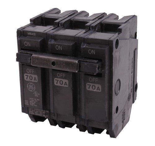 GE THQL32070 70 Amp Three-pole Feeder Plug-in Circuit Breakers 10K IC - BuyRite Electric