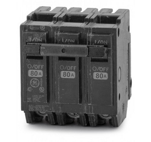 GE THQL32080 80 Amp Three-pole Feeder Plug-in Circuit Breakers 10K IC 120/240V - BuyRite Electric