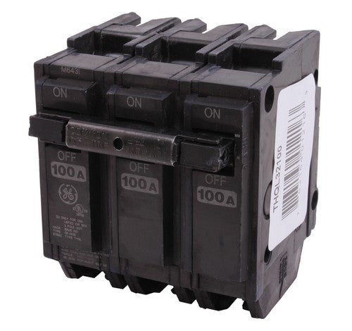 GE THQL32100 100 Amp Three-pole Feeder Plug-in Circuit Breakers 120/240V - BuyRite Electric