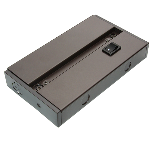 Core Lighting ULD-JBA-BZ Direct Wire Junction Box with Switch Bronze Finish