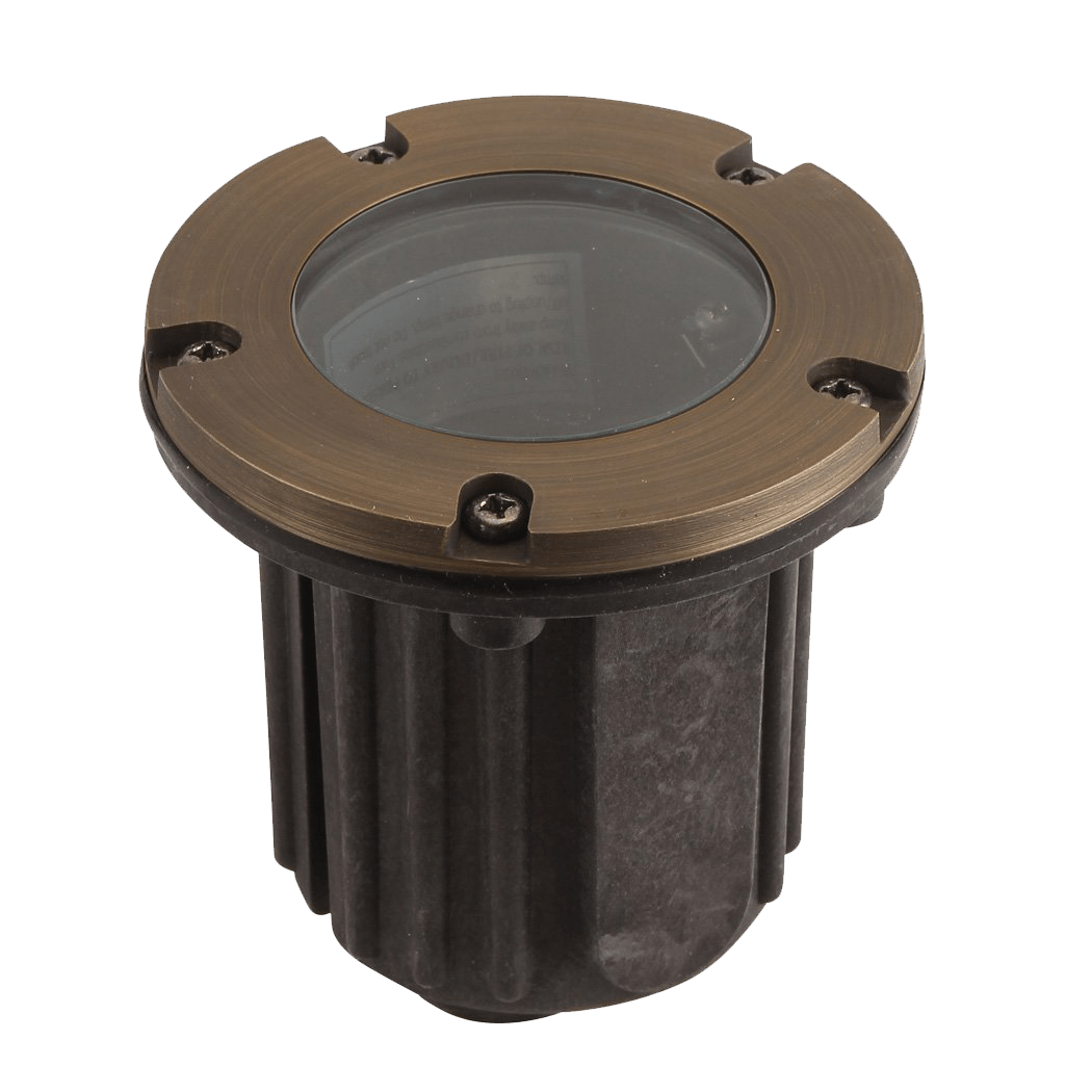 ABBA Lighting USA UNB04-NB Heavy Duty Cast In-Ground Light Natural Brass Finish