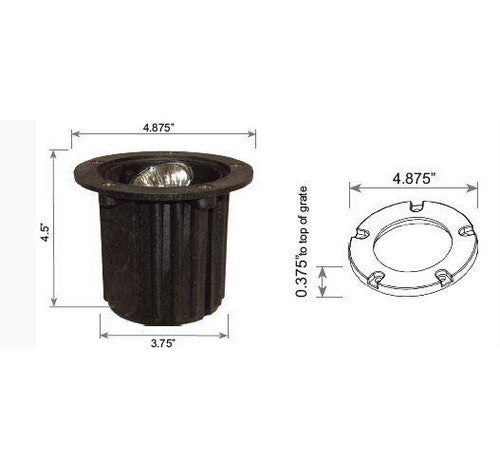 ABBA Lighting 5W ULB04 Underground Light 12V AC / DC - BuyRite Electric
