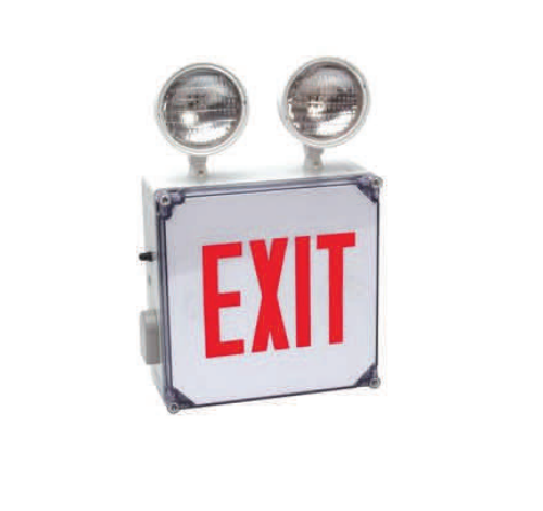 Westgate Wet Location Combination Led Exit Sign & Incandescent Emergency 120~277V - BuyRite Electric