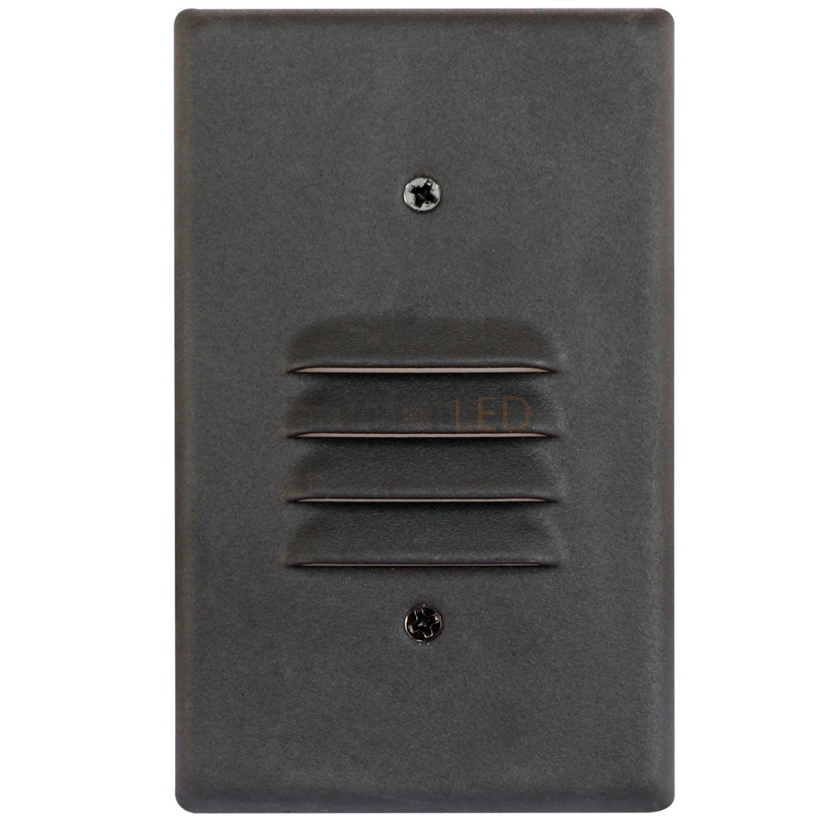 EnvisionLED LED-STEP-AGL-2W-30K-120V-BLK LED Angled Louver Step Light 3000K Black Finish (Vertical)