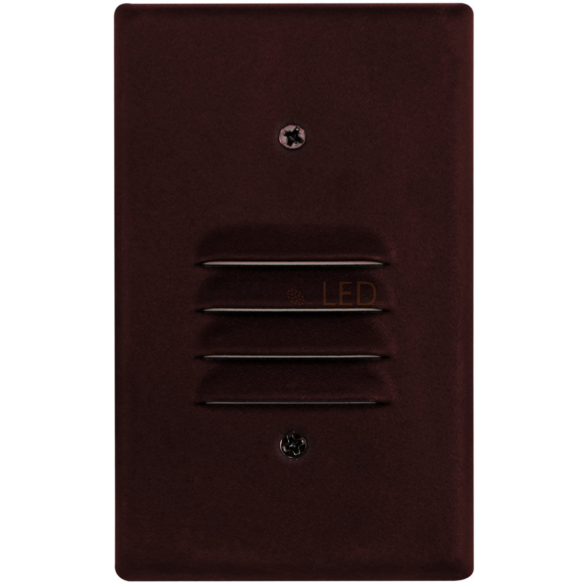 EnvisionLED LED-STEP-AGL-2W-30K-120V-BZ LED Angled Louver Step Light 3000K Bronze Finish (Vertical)