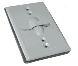 Westgate W1C-SW-WH One Gang Device Cover Deep White 1 Level Vertical Switch Not Included