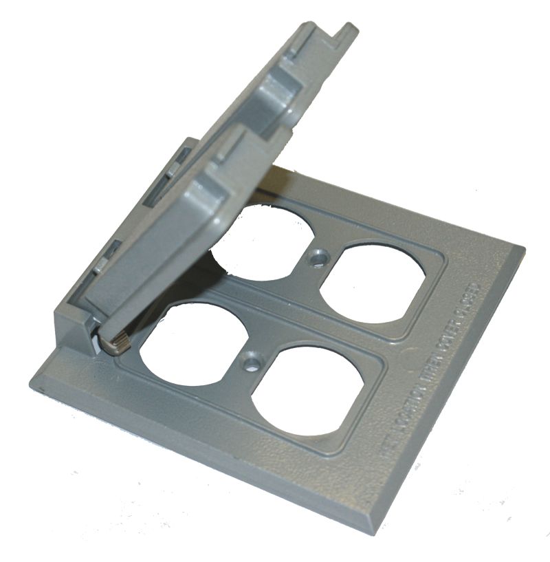 Westgate W2C-2D Two Gang Device Cover 2 Duplex Receptacles