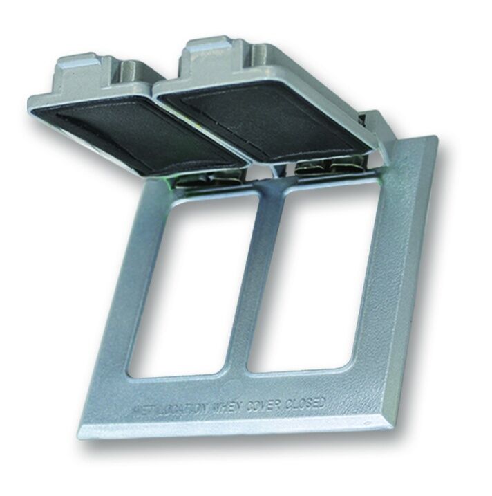 Westgate W2C-2G Two Gang Device Cover 2 GFCI Receptacles