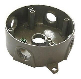 Westgate WRB75-5 3/4 Inch Trade Size 5 Outlet Holes 54.0 Cubic Inch Round Extension Boxes