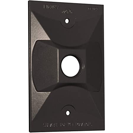 Westgate WRE-1-BRZ One Gang Rectangular Cover 1/2 Inch Trade Size 1 Outlet Hole Bronze