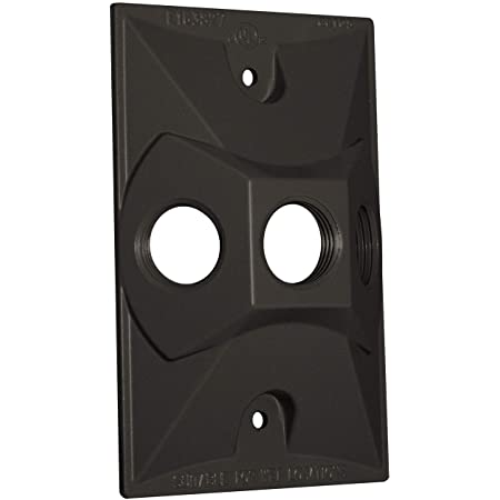 Westgate WRE-3-BRZ One Gang Rectangular Cover 1/2 Inch Trade Size 3 Outlet Hole Bronze