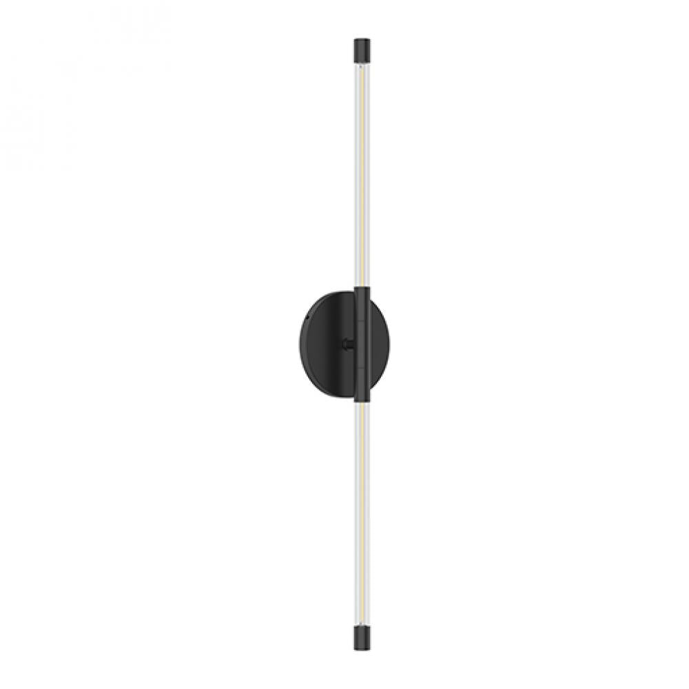 Kuzco Lighting WS74226-BK LED 26 Inch Motif Sconce Wall Light Black Finish