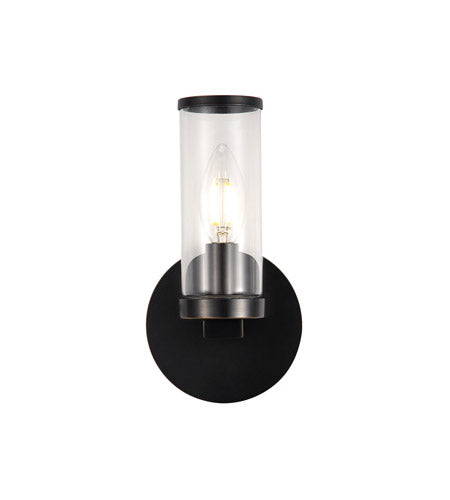 Alora Lighting WV309001UBCG Revolve 1 Light 5 inch Bronze Wall Sconce Wall Light