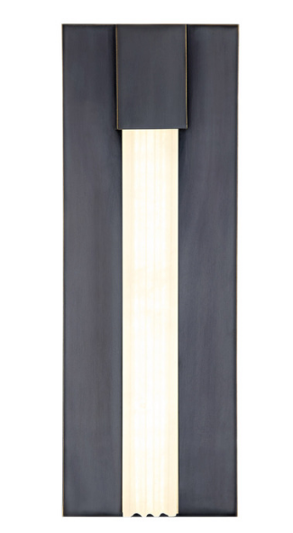 Alora Lighting WV322114UBAR Kismet 14 inches Tall Alabaster Glass LED Bathroom Vanity Light, Urban Bronze Finish