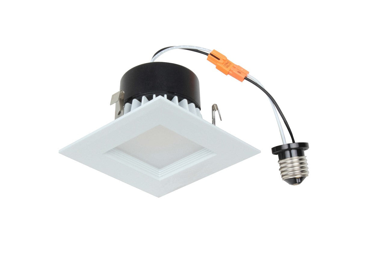 4 Inch LED Square Baffle Down light 50K White finish