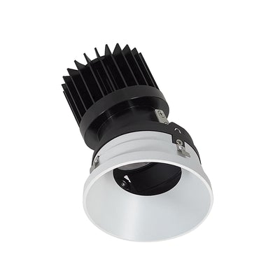 Nora Lighting NIO-4PRTLA40XWW/HL 4 Inch Iolite PLUS Round Trimless Adjustable, 1500lm/2000lm Color temperature 4000K White Finish