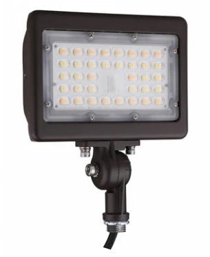 50W Flood Light 3-CCT Selectable (Knuckle) Bronze Finish