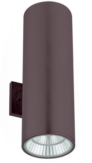 WestGate WMCL-UDL-MCT-BR Wall Mount Cylinder Light 40 Watt Multi-Color Bronze Brushed Finish