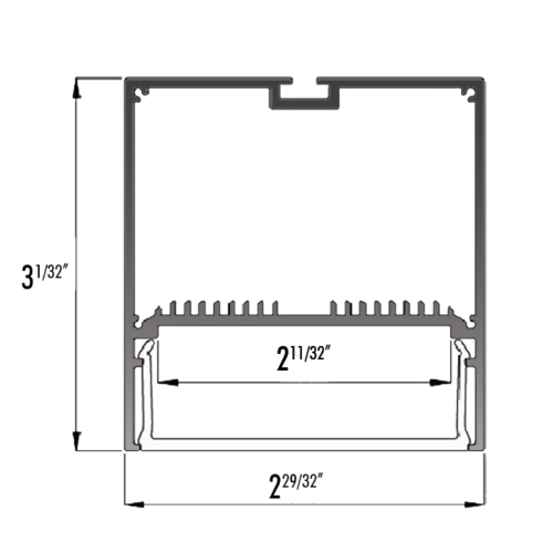 Core Lighting ALP300-48 Surface/Suspended LED Aluminum Profile - 48 inches